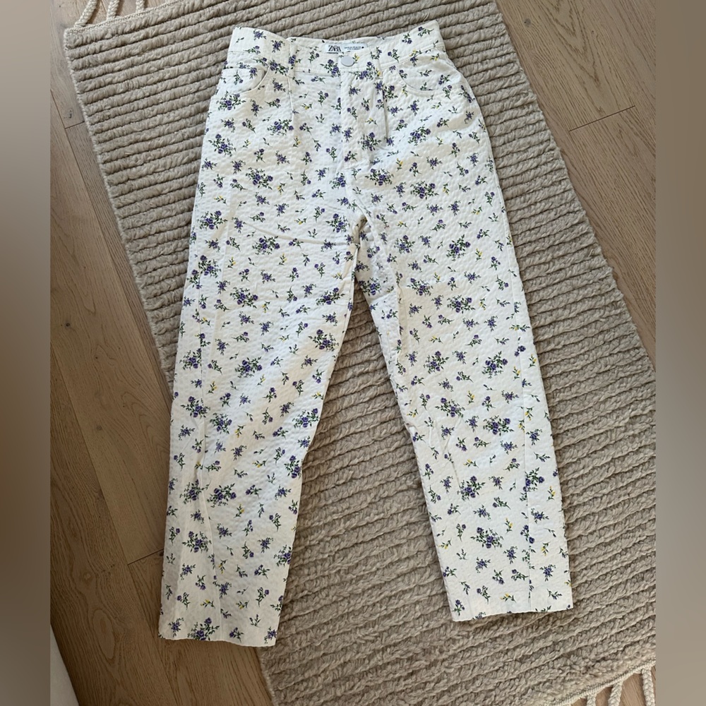 Zara Floral Trouser Pant
